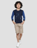 Little M Full Print Dino Sweater Anak Laki-Laki