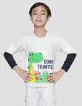 Little M Dino Bulu Sweater Anak Laki-Laki