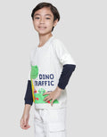 Little M Dino Bulu Sweater Anak Laki-Laki