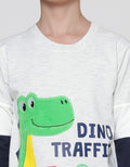 Little M Dino Bulu Sweater Anak Laki-Laki