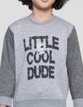 Little M Emboss Little Cool Dude Sweater Anak Laki-Laki