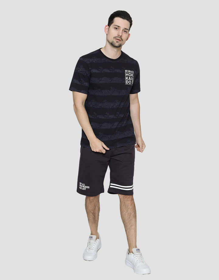 T Zone Short Sleeve T-Shirt Print Fullprint Theme Japan Hokaiddo