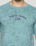 T Zone Men's Short Sleeve T-Shirt Fullprint Theme Japan - Tokyo