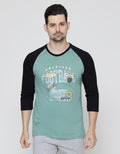 T Zone 3/4 Raglan T-Shirt Theme Varsity Icon - Football