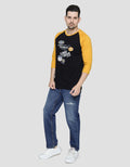 T Zone 3/4 Raglan T-Shirt Theme Varsity Icon - Yellowstone