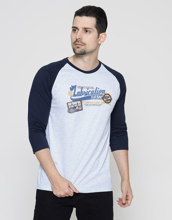 T Zone 3/4 Raglan T-Shirt Theme Varsity Icon - Lubrication