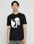 T Zoe Center Logo Kaos Casual Pria