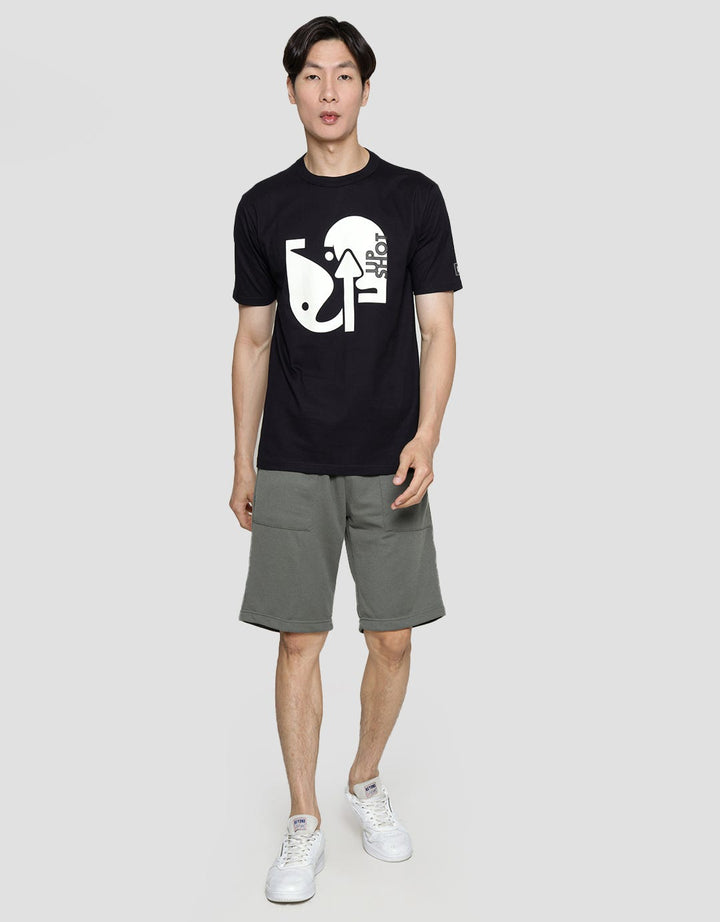 T Zoe Center Logo Casual Men's T-Shirt