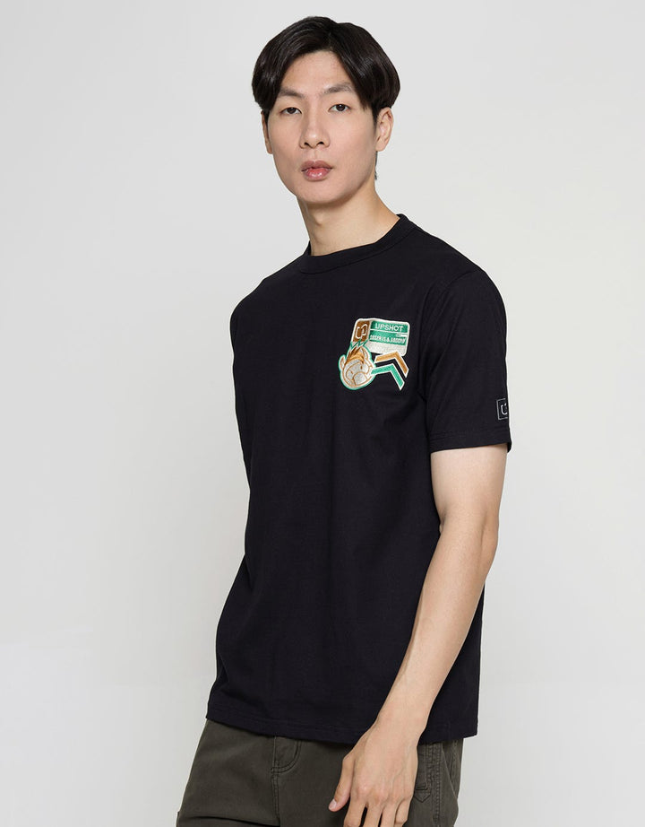 T Zone Short Sleeve T-Shirt Upshot - Print Flannel Embro