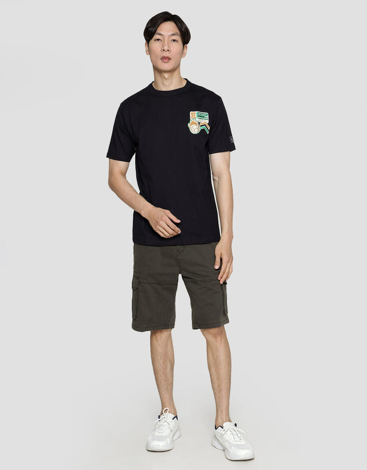 T Zone Short Sleeve T-Shirt Upshot - Print Flannel Embro