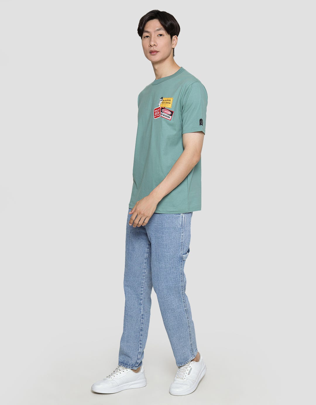 T Zone Rubber Flannel Casual Men's T-Shirt