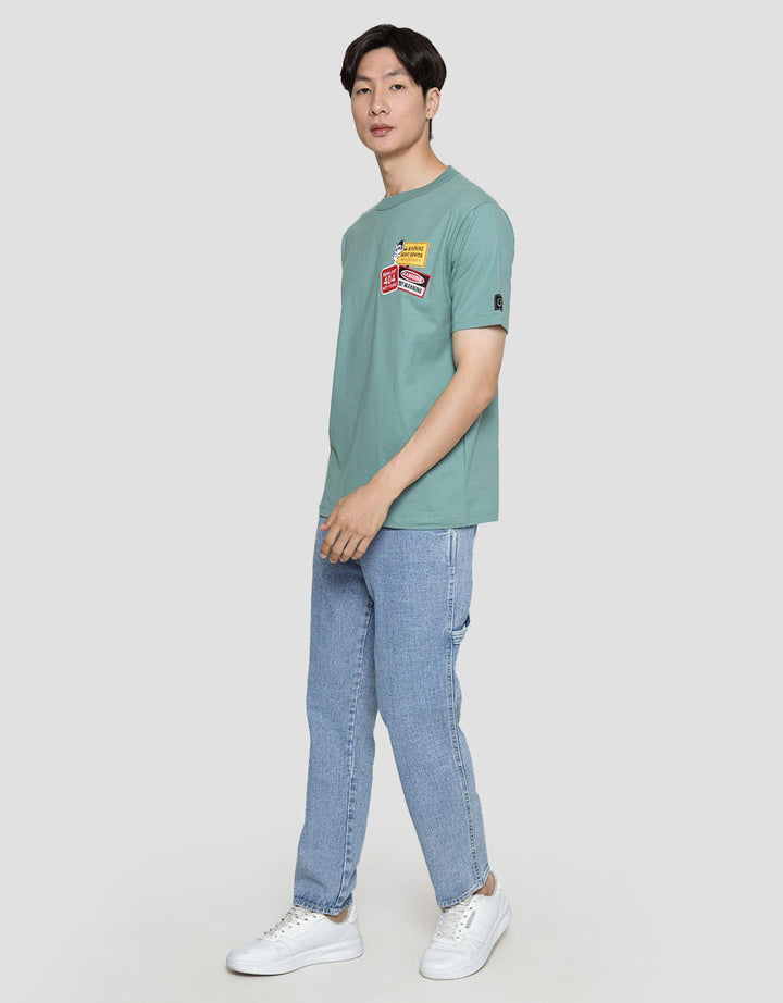T Zone Rubber Flannel Casual Men's T-Shirt
