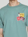 T Zone Rubber Flanel Kaos Casual Pria