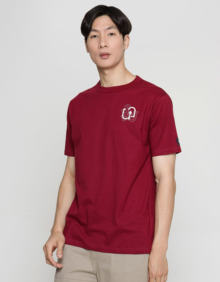 T Zone Short Sleeve T-Shirt Upshot - Print Rubber And Flannel Embro