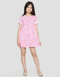 Disney Marie Lengan Renda Midi Dress Anak Perempuan