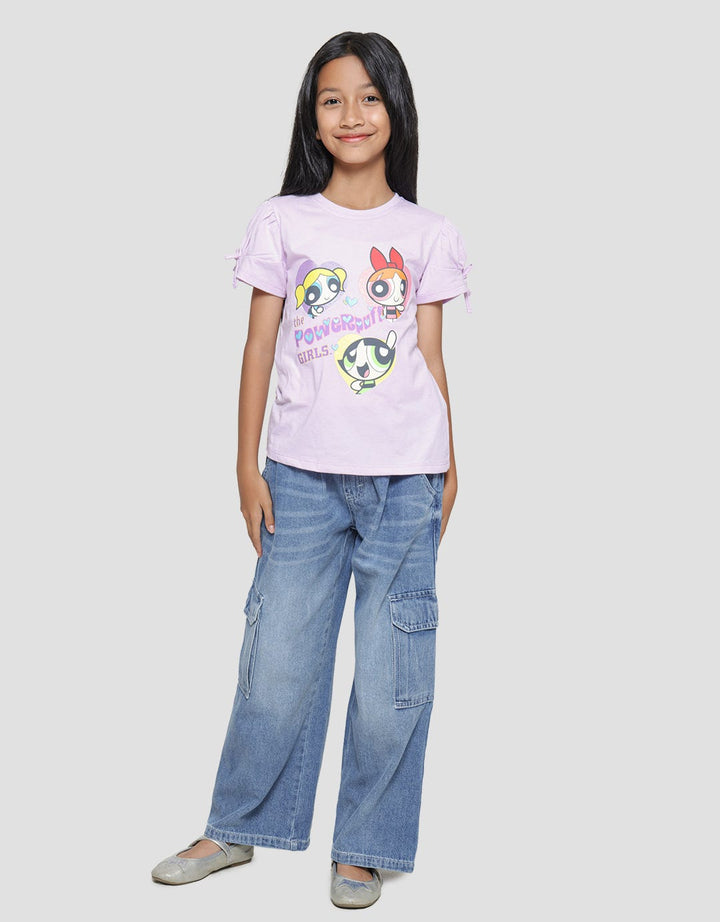 Character Powerpuff Girls Girls Ruffle Sleeve T-shirt