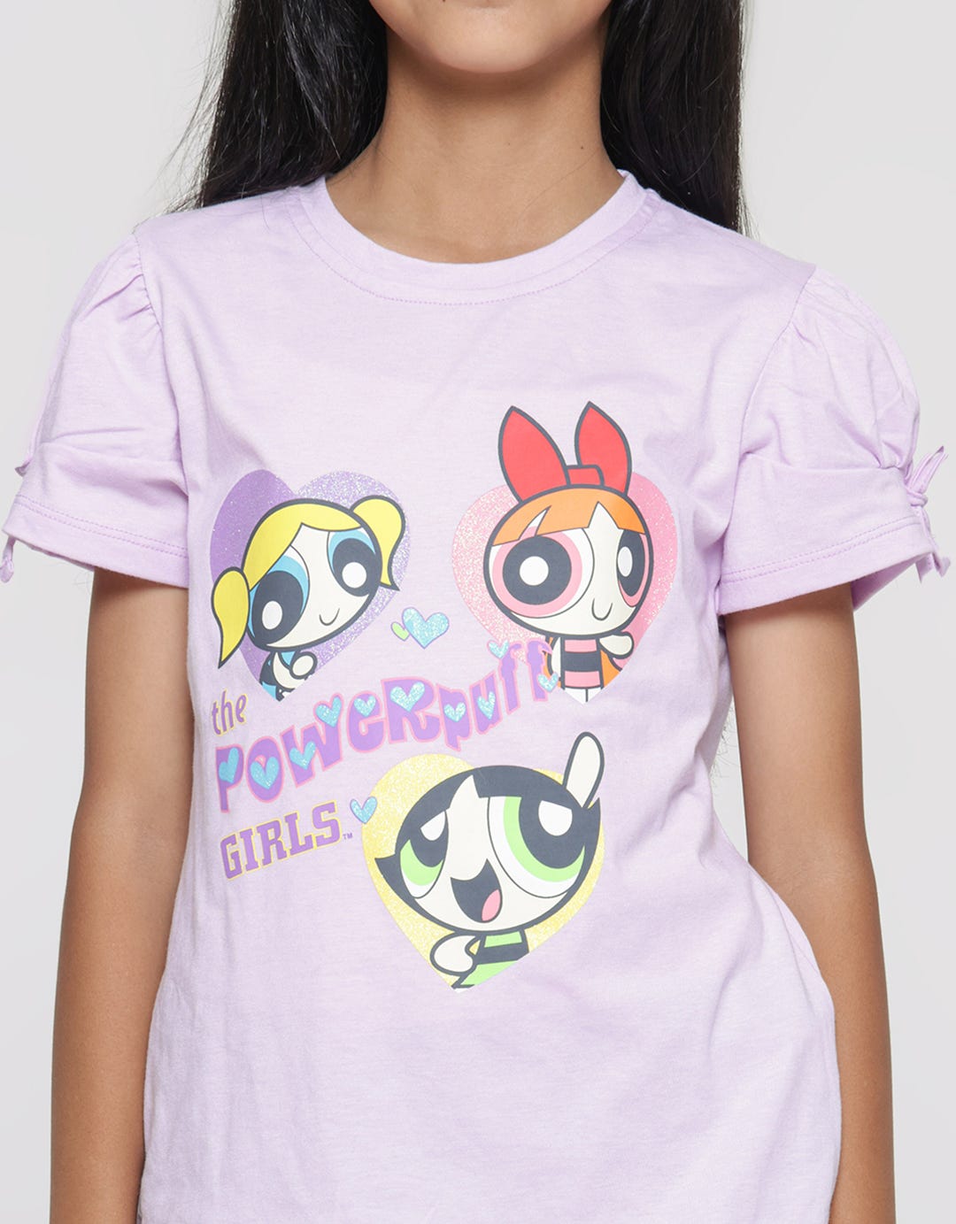 Character Powerpuff Girls Girls Ruffle Sleeve T-shirt