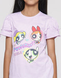 Character Powerpuff Girls Kaos Lengan Kerut Anak Perempuan