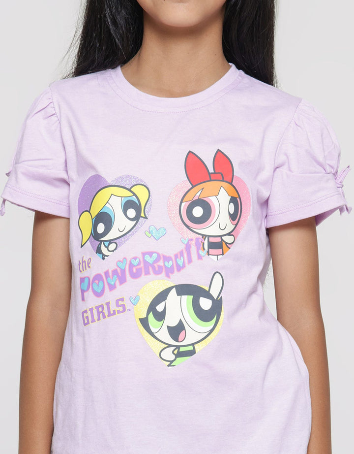 Character Powerpuff Girls Girls Ruffle Sleeve T-shirt