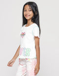 Character Powerpuff Girls Kaos Power Rib Anak Perempuan