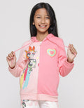 Character Powerpuff Girls Jaket Hoodie Anak Perempuan