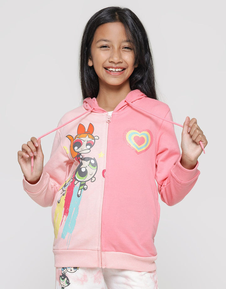 Powerpuff Girls Character Girls Hoodie Jacket