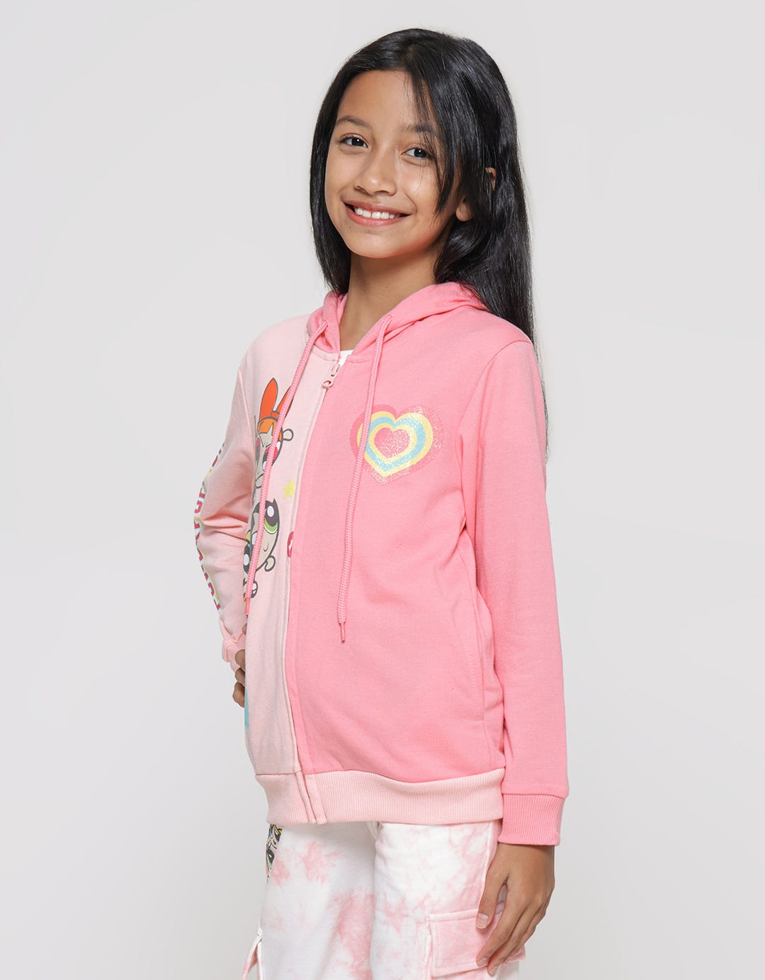 Powerpuff Girls Character Girls Hoodie Jacket