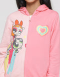 Character Powerpuff Girls Jaket Hoodie Anak Perempuan