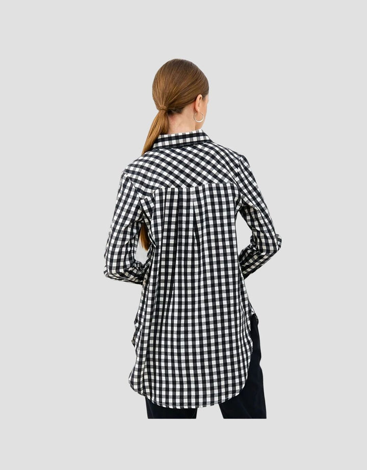 Graphis Kemeja Motif Gingham Wanita