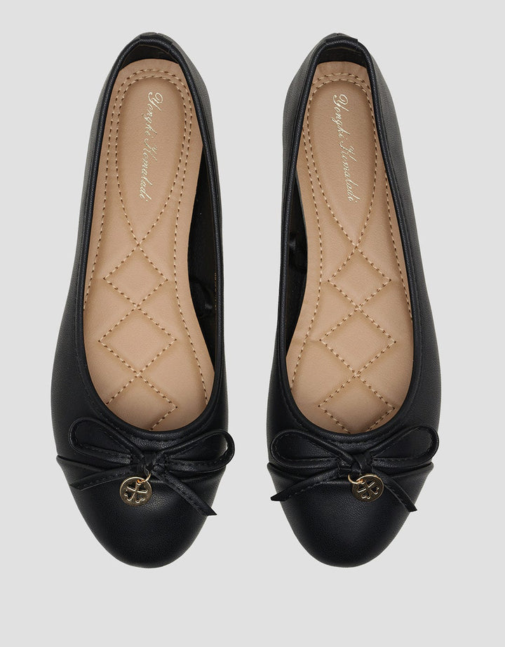 Yongki Komaladi Ykrenr Ribbon Detail Sepatu Balerina Wanita