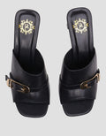 Yongki Komaladi Big Strap Buckle Sandal Heels Wanita