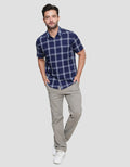 Gabs Regular Check Men's Short Sleeve Shirt