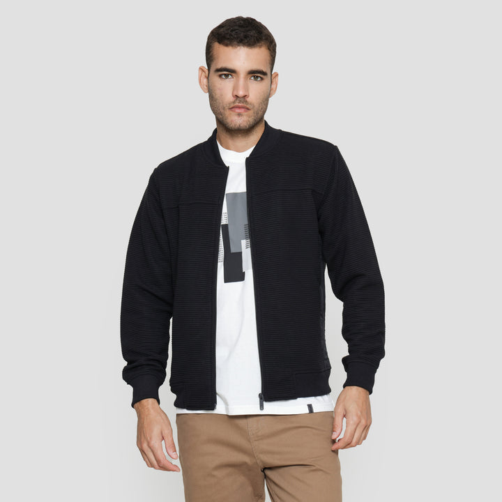 COLE KNIT OTTOMAN COMB JAKET PRIA