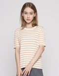 Connexion Scallop Neck Kaos Wanita
