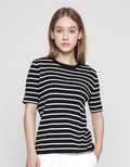 Connexion Scallop Neck Kaos Wanita
