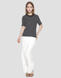 Connexion Scallop Neck Kaos Wanita