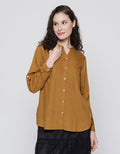 St. Yves Texture Blouse Elegan Wanita