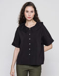 Connexion Short Sleeve Shirt Big Collar Round
