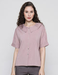 Connexion Short Sleeve Shirt Big Collar Round