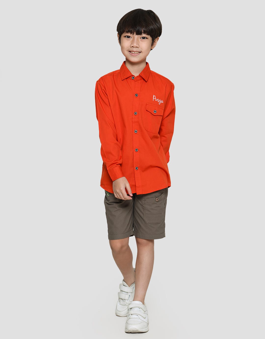 Pingu Boys Long Sleeve Fashion Shirt