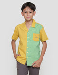 Pingu Two Tone Color Boys Short Sleeve Shirt