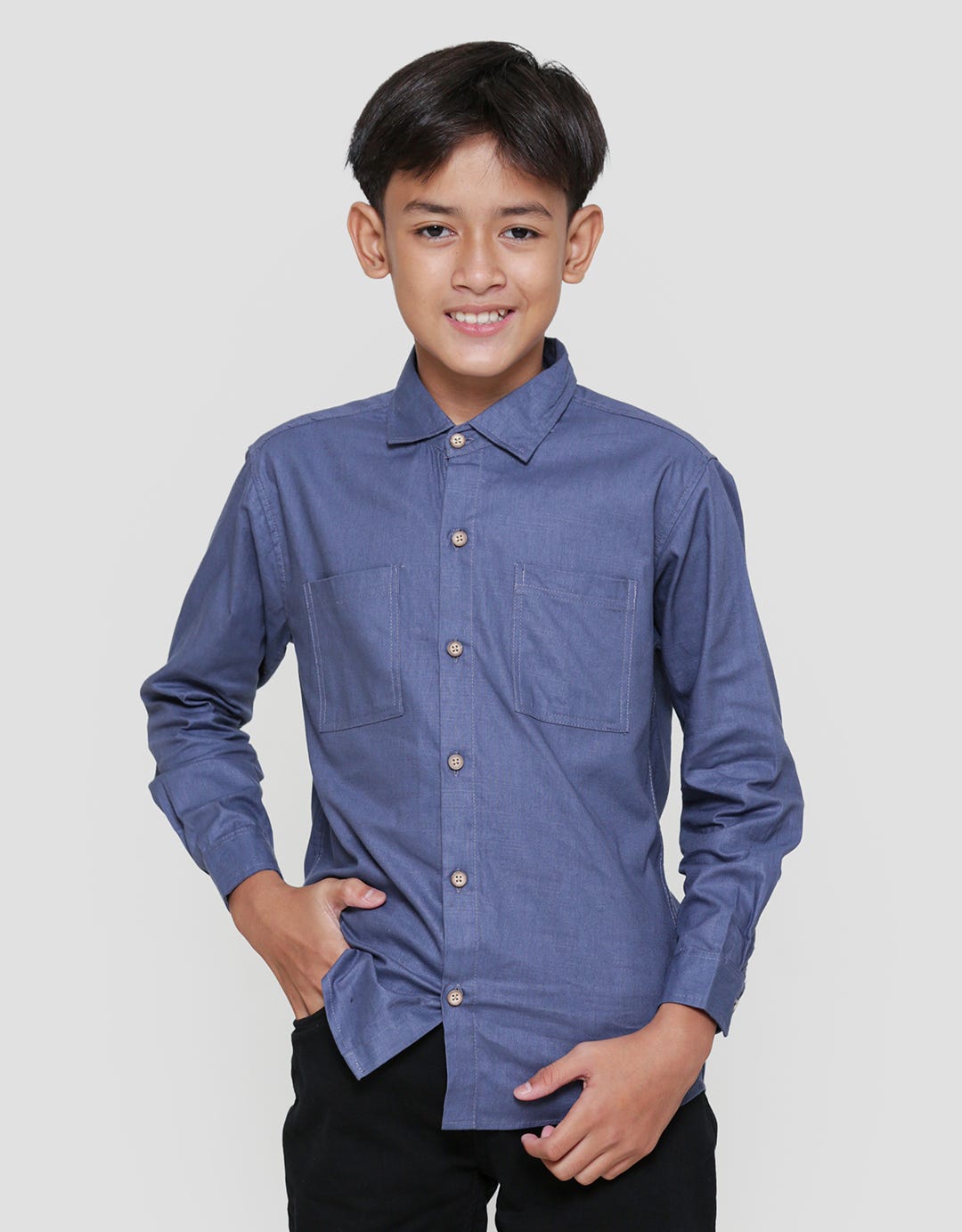 Pingu Boys Basic Plain Shirt