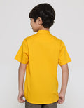 Pingu Logo Print Kemeja Anak Laki Laki
