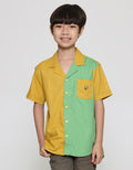 Pingu Two Tone Color Boys Short Sleeve Shirt