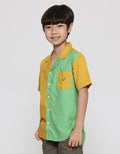 Pingu Two Tone Color Boys Short Sleeve Shirt