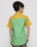 Pingu Two Tone Color Boys Short Sleeve Shirt