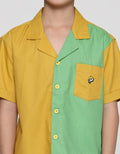 Pingu Two Tone Color Boys Short Sleeve Shirt