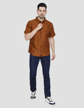 Details Print Deer Men's Short Shirt