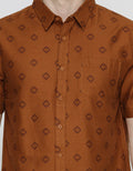 Details Print Deer Men's Short Shirt