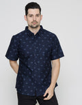 Details Print Deer Men's Short Shirt